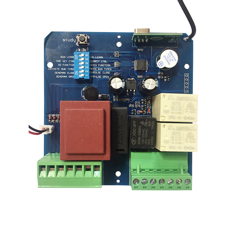 How can a gate motor control board enhance the security of an automatic gate system?