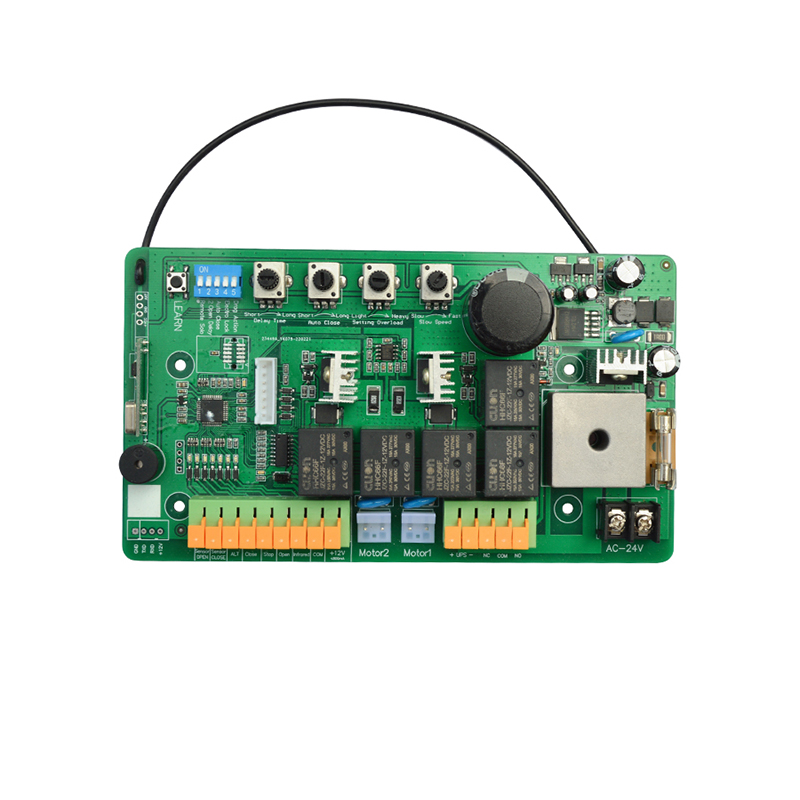 Are there any specific maintenance tasks required for a gate motor control board?