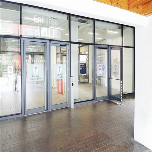 What is the functionality of an automatic door?